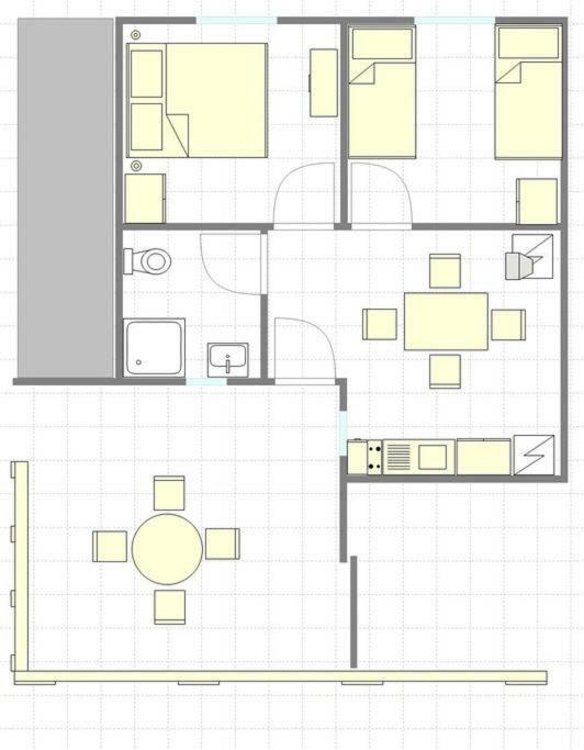 Sunny Bi-Pi Apartment Pag Town Exterior foto